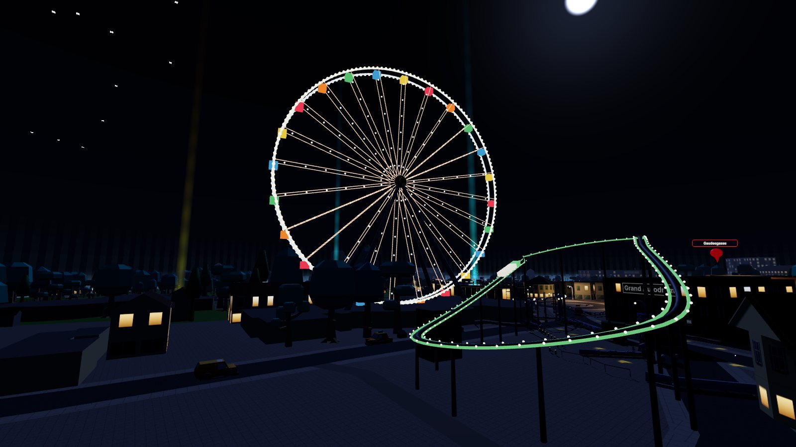 Wiener Prater bei Nacht